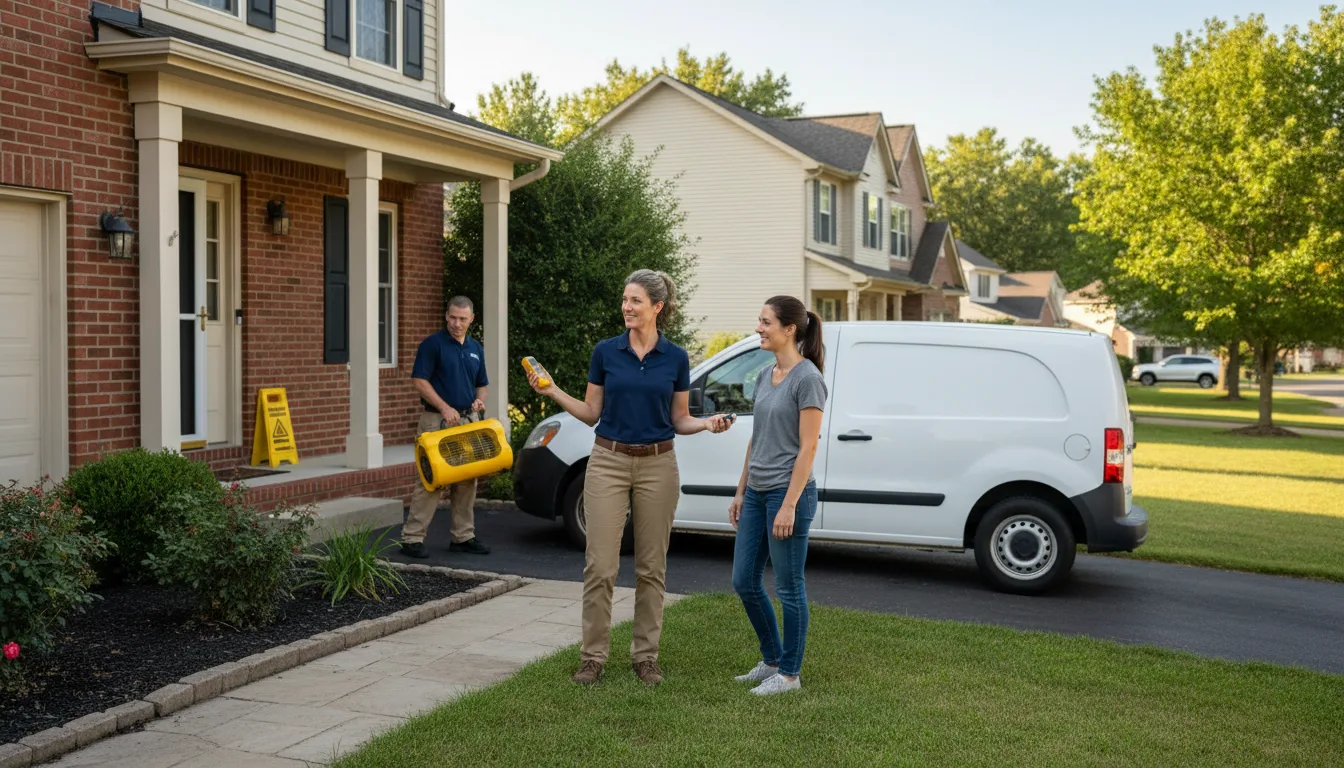 Residential water damage restoration in Port Matilda, PA
